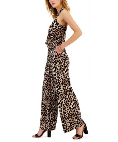 Women's Halter Jumpsuit Tan/Beige $25.48 Pants