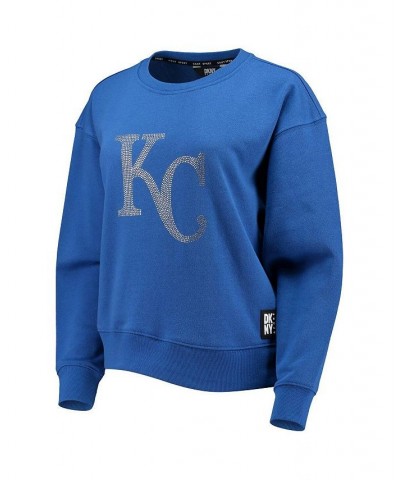 Women's Royal Kansas City Royals Carrie Pullover Sweatshirt Royal $43.19 Sweatshirts