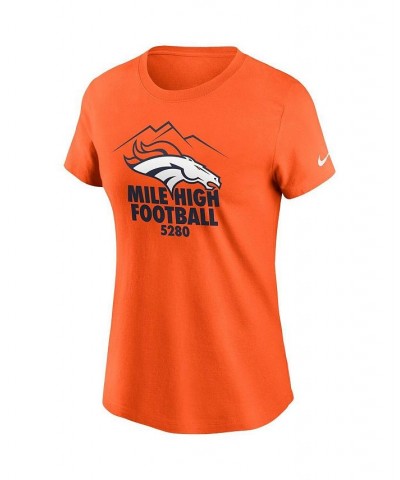 Women's Orange Denver Broncos Hometown Collection T-shirt Orange $17.20 Tops