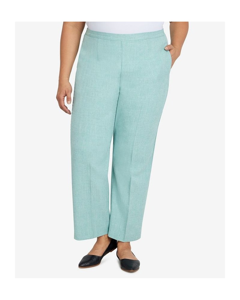 Plus Size Lady Like Chic Short Length Pull On Pants Green $34.29 Pants