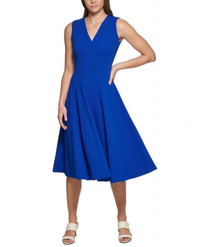 Petite V-Neck Fit & Flare Midi Dress Regatta $46.99 Dresses