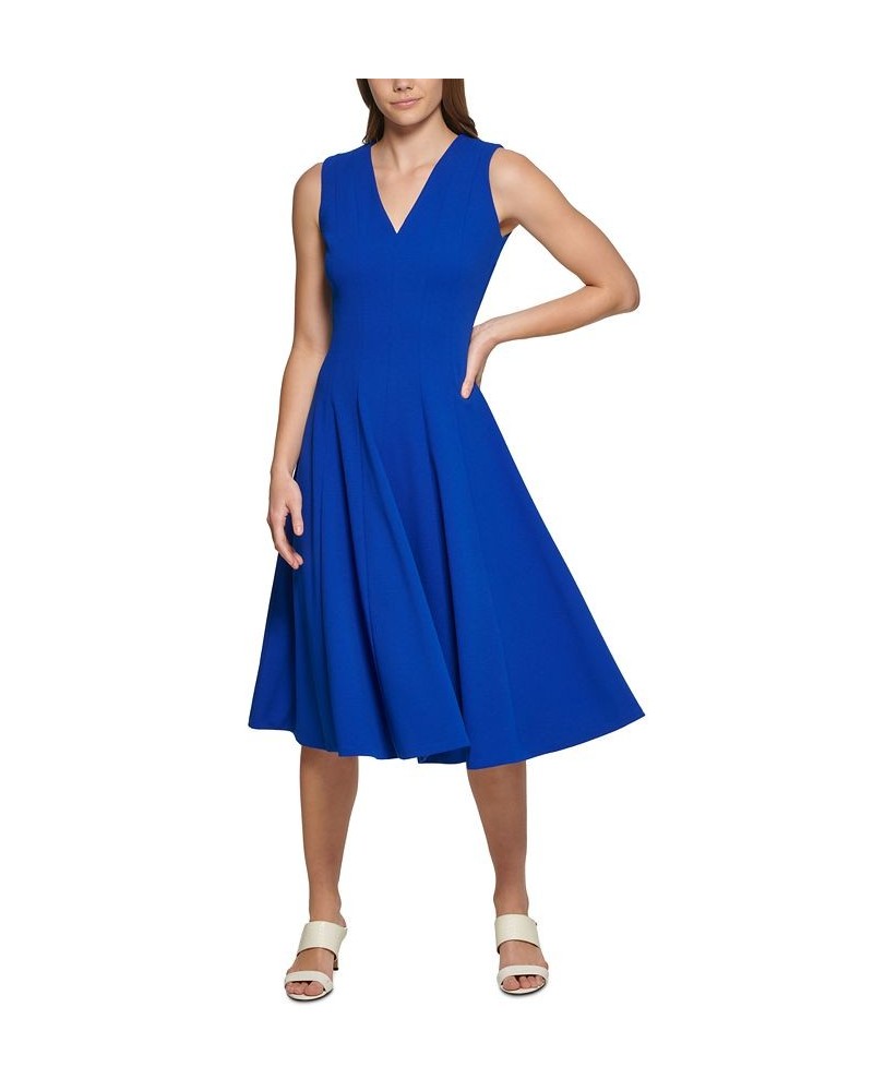 Petite V-Neck Fit & Flare Midi Dress Regatta $46.99 Dresses