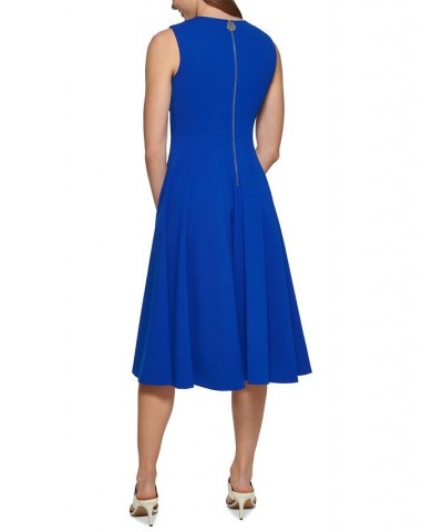 Petite V-Neck Fit & Flare Midi Dress Regatta $46.99 Dresses