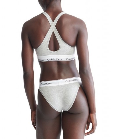 Calvin Klein Women's Modern Cotton Padded Bralette QF1654 Gray $19.55 Bras